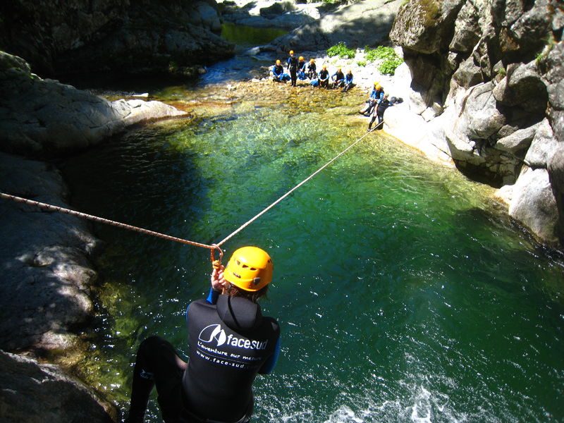 Canyoning met Face Sud - Borne Intégrale