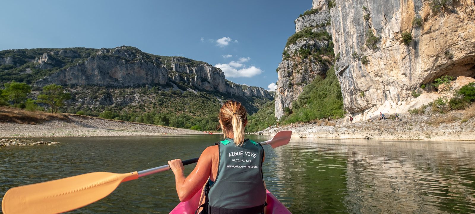 kano verhuur 30 km - Ardèche