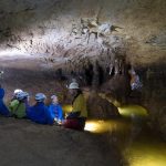 Speleologie met het gezin in de Ardèche Méandre Spéléo