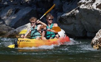 de Gorges de l'Ardèche - 24 km met het watersportcentrum van Pont d'Arc