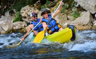 Kano - Kajak van Vallon tot St Martin d'Ardèche - 32 km / 1 dag met La Petite Mer