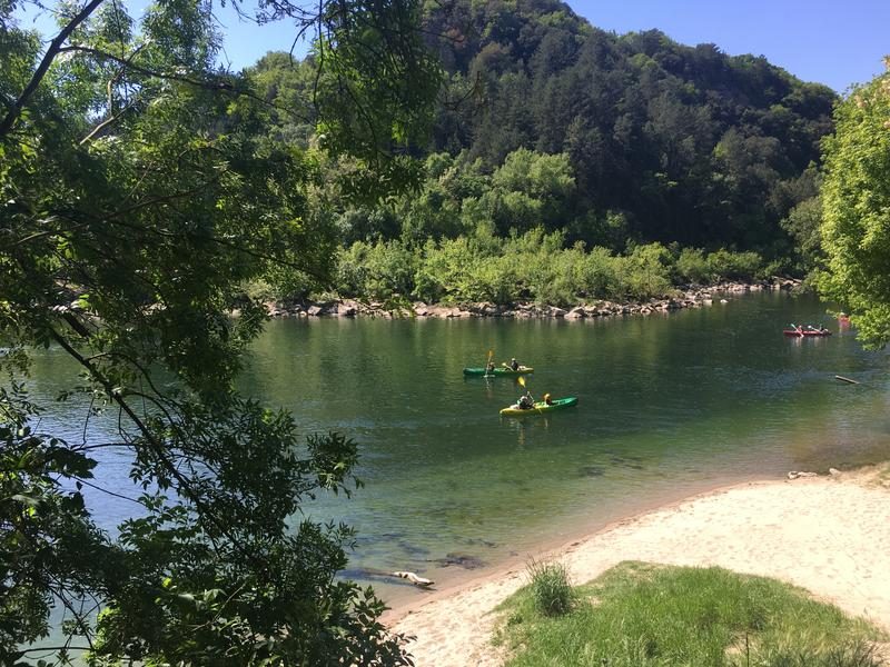 Kano - Kajak van Sampzon naar Vallon - 6 km met Rivière et Nature