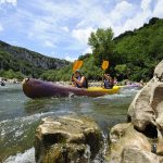 anderhalve dag per kano met een natuurgids van het natuurreservaat van de Gorges de l’Ardèche - 1 nacht in een bivak