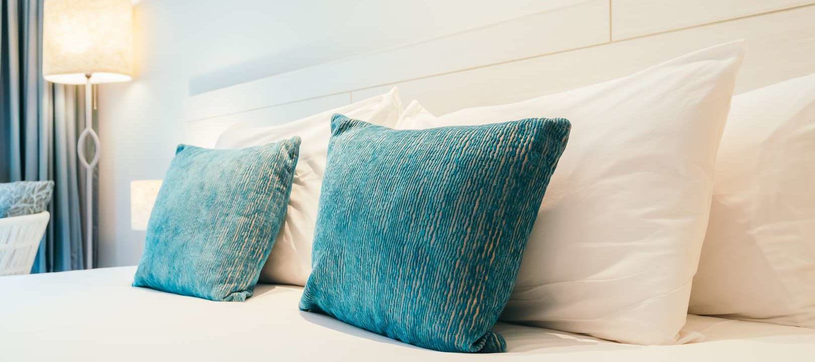 Pillow on bed