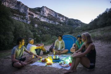 Bivouac de Gournier - Saint-Remèze, le 9 juillet 2018.